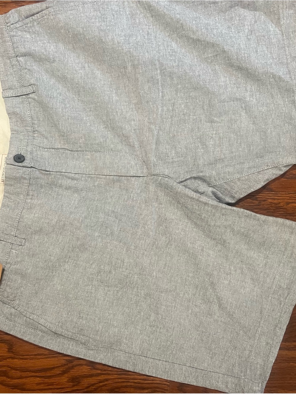 Men's Flat Front Light Gray Shorts - Neutral Summer Staple